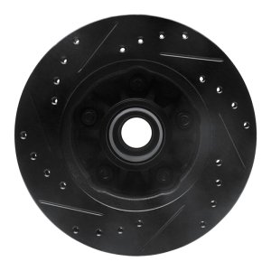 Ford Ranger Brake Rotor (1) - Front Right - R1 Concepts - Drilled & Slotted - Black - `98-`02